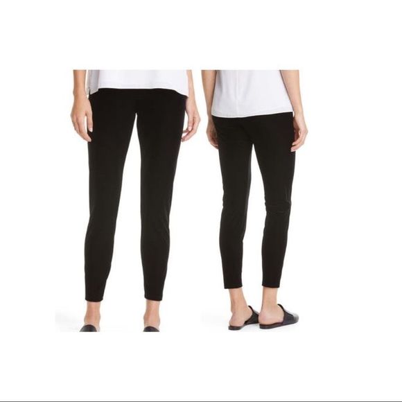 EILEEN FISHER VELVET LEGGINGS - Picture 2 of 6